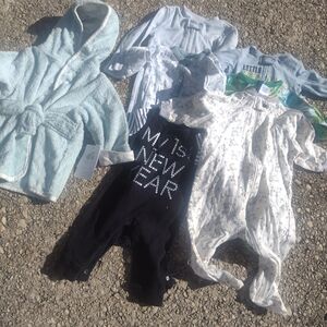 Carter's Kids Pajamas Set - Blue, Black, White